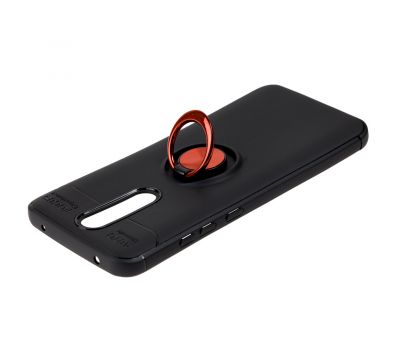 Чохол для Xiaomi Redmi 8 Deen ColorRing з кільцем чорний/червоний 2997355