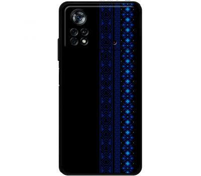 Чохол для Xiaomi Poco X4 Pro 5G MixCase патріотичні синій колір вишиванки