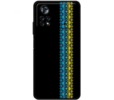 Чохол для Xiaomi Poco X4 Pro 5G MixCase патріотичні синє-жовтий колір вишиванки