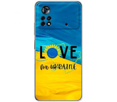 Чохол для Xiaomi Poco X4 Pro 5G MixCase патріотичні love Ukraine