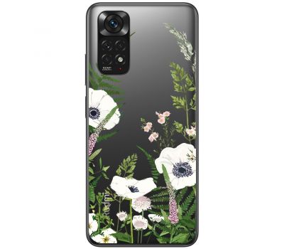 Чохол для Xiaomi Redmi Note 11 / 11s Mixcase квіти білі квіти лісові трави