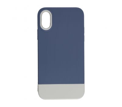 Чохол для iPhone X / Xs Bichromatic blue / white