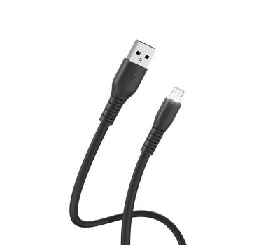 Кабель USB Hoco X42 Fine Skin-friendly microUSB 1m чорний 2999968