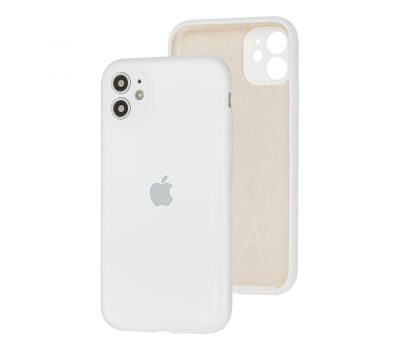 Чохол для iPhone 11 Silicone Slim Full camera білий