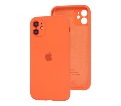 Чохол для iPhone 11 Silicone Slim Full camera помаранчевий