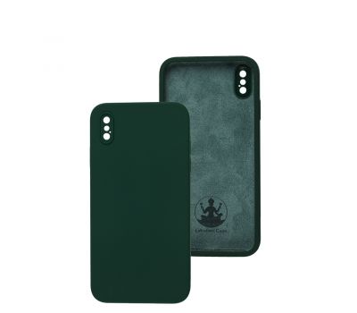 Чохол для iPhone Xs Max Lakshmi Square Full camera зелений / dark green