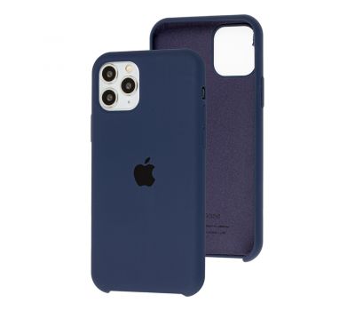 Чохол Silicone для iPhone 11 Pro case темно-синій