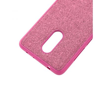 Чохол для Xiaomi Redmi 5 Label Case Textile рожевий 3006969