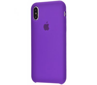 Чохол silicone case для iPhone Xs Max фіолетовий