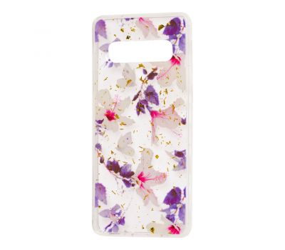 Чохол для Samsung Galaxy S10+ (G975) Flowers Confetti "китайська фіолетова троянда"