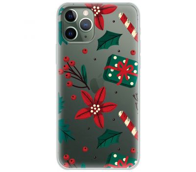 Чохол для iPhone 11 Pro MixCase Новий рік патерн омела