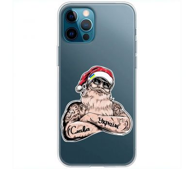 Чохол для iPhone 12 MixCase Новий рік Санта Клаус за Україну