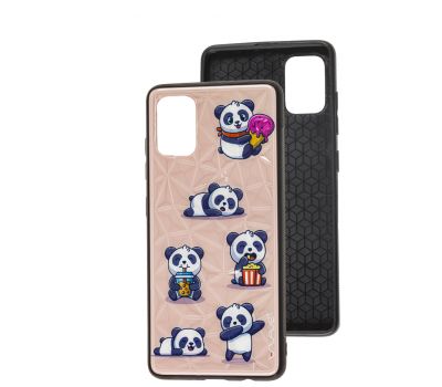 Чохол для Samsung Galaxy A51 (A515) Wave Majesty baby panda / light pink