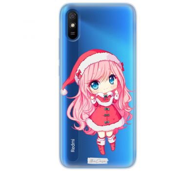 Чохол для Xiaomi Redmi 9A MixCase новий рік маленька снігурочка