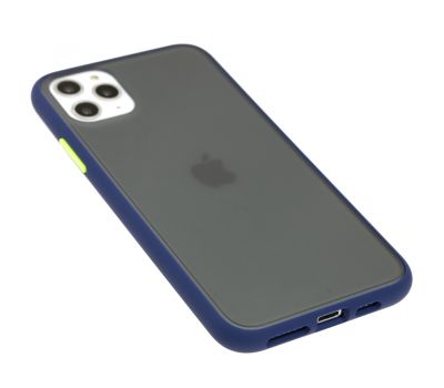 Чохол для iPhone 11 Pro Max LikGus Maxshield синій / салатовий 3011101