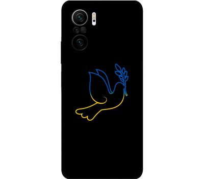 Чохол для Xiaomi Poco F3 MixCase патріотичні блакитно-жовтий голуб