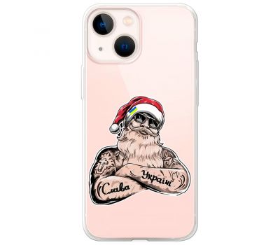 Чохол для iPhone 13 MixCase Новий рік Санта-Клаус за Україну