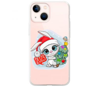 Чохол для iPhone 13 MixCase Новий рік кролик 2023