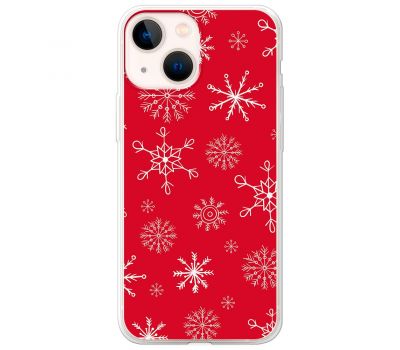 Чохол для iPhone 13 MixCase Новий рік паттерн сніжинки