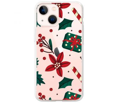 Чохол для iPhone 13 MixCase Новий рік патерн омела