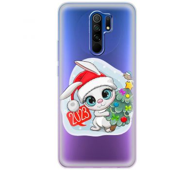 Чохол для Xiaomi Redmi 9 MixCase Новий рік кролик 2023