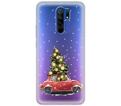 Чохол для Xiaomi Redmi 9 MixCase Новий рік ялинка їде додому