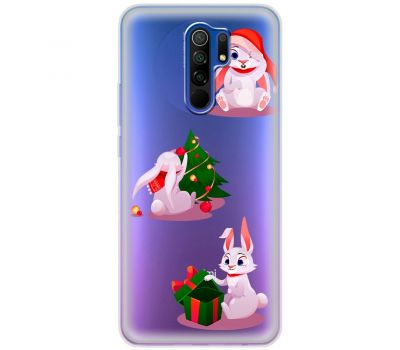 Чохол для Xiaomi Redmi 9 MixCase Новий рік символ року кролик