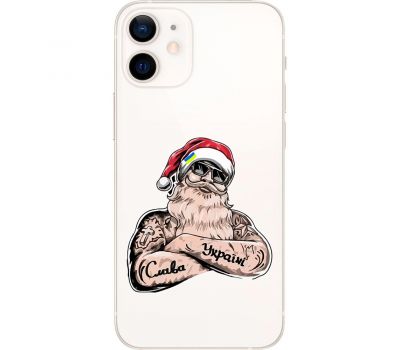 Чохол для iPhone 12 MixCase Новий рік Санта-Клаус за Україну