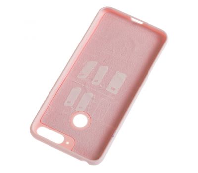 Чохол для Huawei Y6 Prime 2018 Silicone cover рожевий 3013487