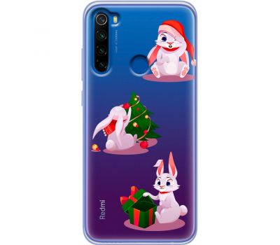 Чохол для Xiaomi Redmi Note 8T MixCase Новий рік символ року кролик