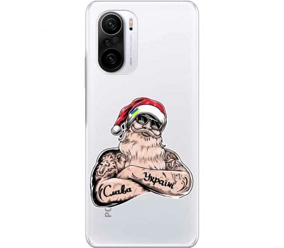 Чохол для Xiaomi Redmi K40 / K40 Pro / K40 Pro+ / Poco F3 MixCase Новий рік Санта Кла