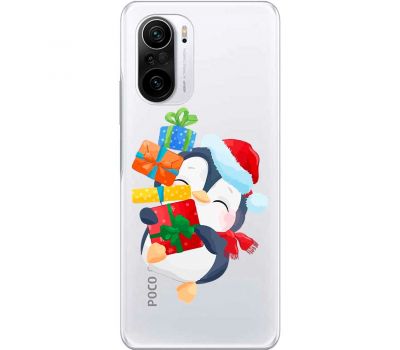 Чохол для Xiaomi Redmi K40 / K40 Pro / K40 Pro+ / Poco F3 MixCase Новий рік пінгвін з