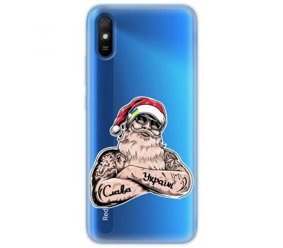 Чохол для Xiaomi Redmi 9A MixCase Новий рік Санта Клаус за Україну