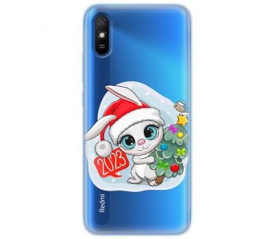 Чохол для Xiaomi Redmi 9A MixCase Новий рік кролик 2023