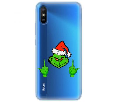 Чохол для Xiaomi Redmi 9A MixCase Новий рік Грінч проти Різдва