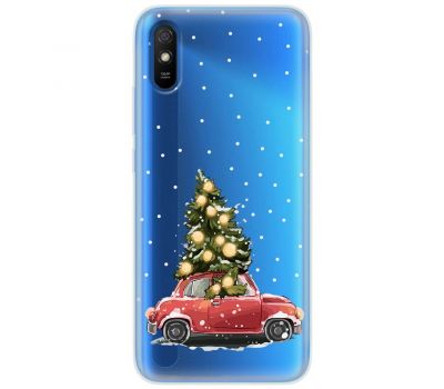 Чохол для Xiaomi Redmi 9A MixCase Новий рік ялинка їде додому