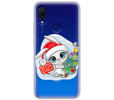 Чохол для Xiaomi Redmi 7 MixCase Новий рік кролик 2023