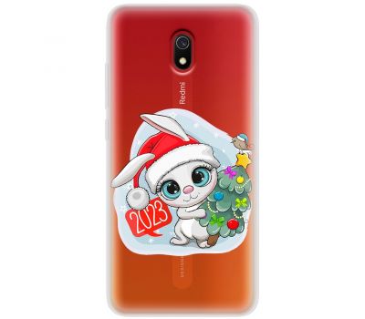 Чохол для Xiaomi Redmi 8A MixCase Новий рік кролик 2023