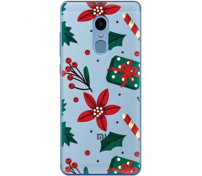 Чохол для Xiaomi Redmi Note 4 / 4x MixCase Новий рік патерн омела