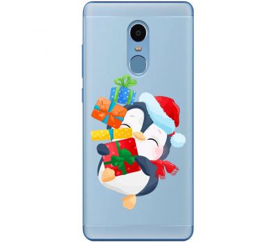 Чохол для Xiaomi Redmi Note 4 / 4x MixCase Новий рік пінгвін з подарунками