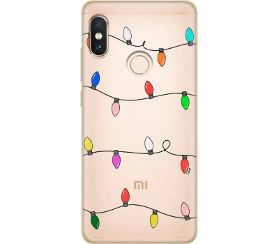 Чохол для Xiaomi Redmi Note 5 / 5 Pro MixCase Новий рік кольорова гірлянда