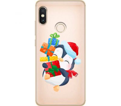 Чохол для Xiaomi Redmi Note 5 / 5 Pro MixCase Новий рік пінгвін із подарунками