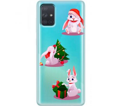 Чохол для Samsung Galaxy A71 (A715) MixCase Новий рік символ року кролик