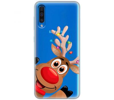 Чохол для Samsung Galaxy A50/A50s/A30s MixCase Новий рік олень у гірлянді