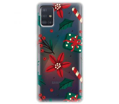 Чохол для Samsung Galaxy A51 (A515) / M40s MixCase Новий рік патерн омела