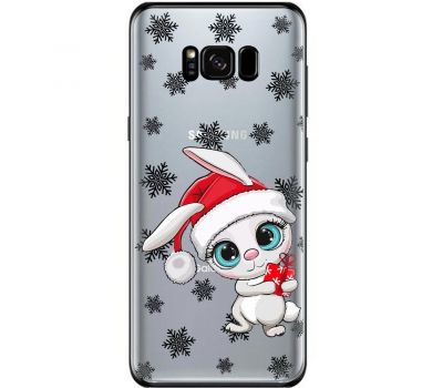 Чохол для Samsung Galaxy S8 (G950) MixCase Новий рік кролик у сніжинках