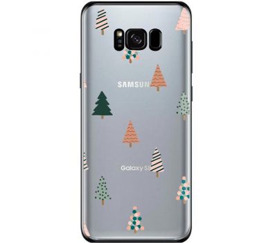 Чохол для Samsung Galaxy S8 (G950) MixCase Новий рік патерн новорічні ялинки