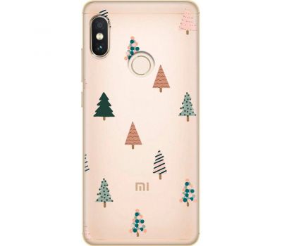 Чохол для Xiaomi Redmi Note 5 / 5 Pro MixCase Новий рік патерн новорічні ялинки