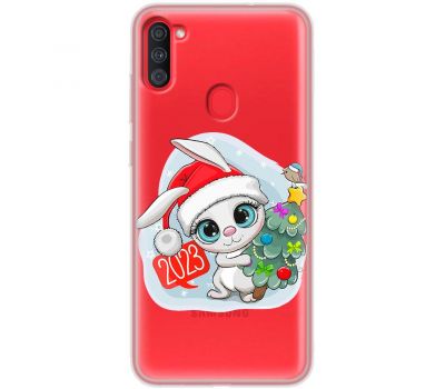 Чохол для Samsung Galaxy A11 / M11 MixCase Новий рік кролик 2023