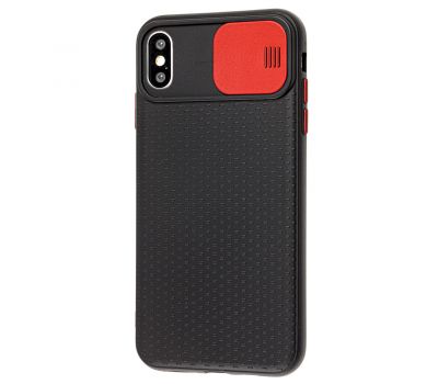 Чохол для iPhone Xs Max Safety camera чорний/червоний